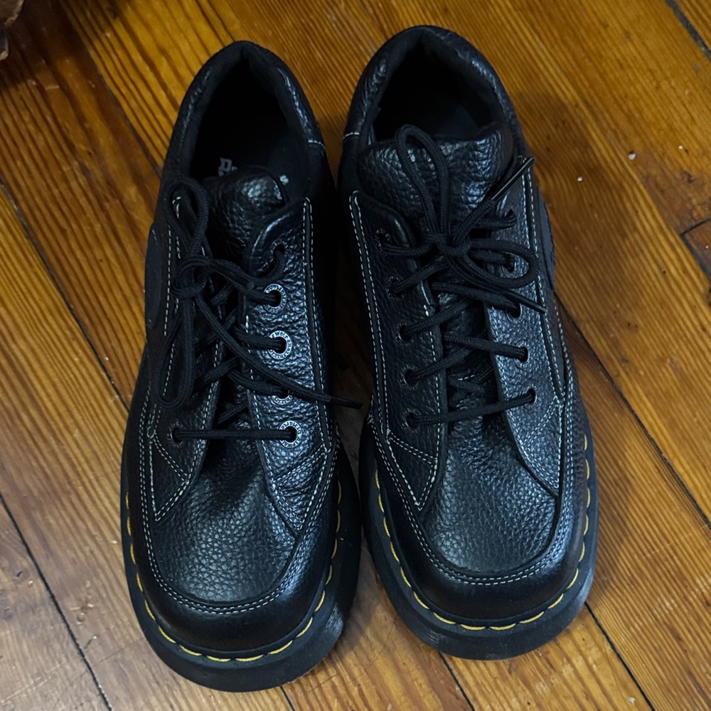 Dr. Martens Black Leather Sneakers